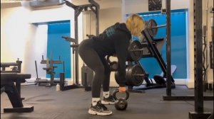 Gorilla Row Exercise - Bent Over Row variation for lats, traps & core