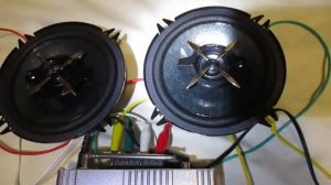 Sony XS FB1330 автомобильные колонки в работе от УЗЧ 4Втx2