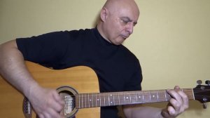 Old Hohner HW220 guitar with passive piezo pickup. Few simple chords guitar test after installation