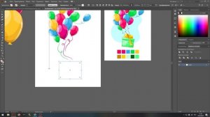 Рисуем воздушные шарики с подарком в Adobe Illustrator