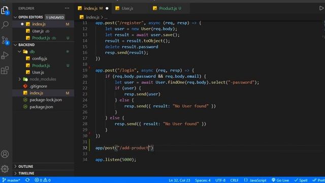 MERN Stack Project Part 18 - Add Product API | Node js Add Product API