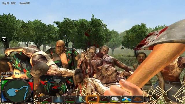 7DaysToDie Alpha 8.6 Колючая проволока (паутина) баг или спасение