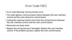 F6E2 Error Code SOLVED!!! Whirlpool Cabrio Top Loading Washer Washing Machine