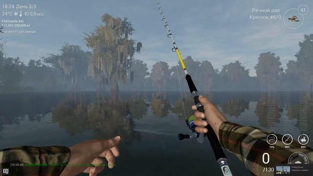 ТРОФЕЙНАЯ АЛЛИГАТОРОВА ЩУКА 1. ПОПЛАВОК. РАЗНЫЕ НАЖИВКИ. Луизиана. Fishing Planet смотреть онлайн