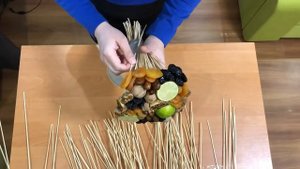 Букет из сухофруктов своими руками