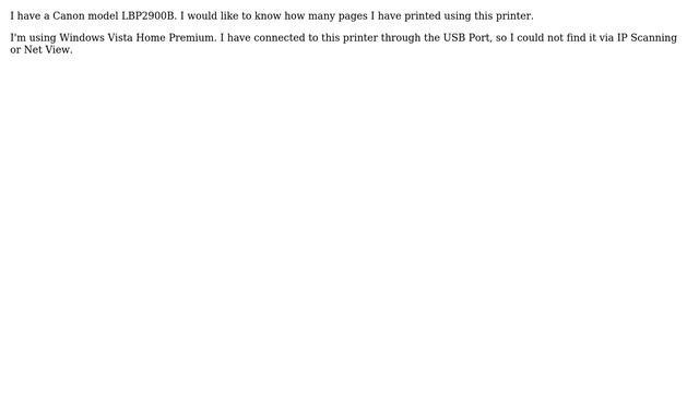 Count total number of pages printed using Canon LBP 2900B printer смотреть онлайн
