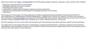 Electronics: What is the difference between Eplan/Elcad/Autodesk Electrical vs Altium/Eagle/KiCAD?