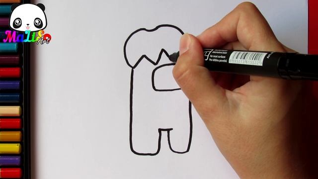 Как нарисовать Амонг Ас с Тыквой ? Скин Легко | How to draw Among Us Game Skin Pumpkin Halloween