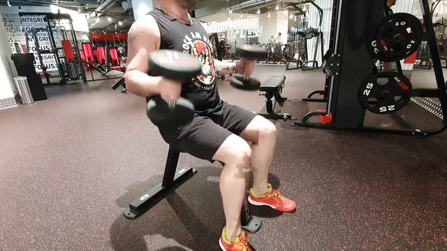 Молотки с гантелями сидя_Д3_05.07.21 смотреть онлайн