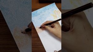 Спиралевидная техника рисования цветными карандашами. Рисуем осенний пейзаж?