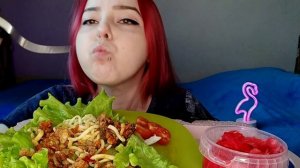 ЛАПША С КУРИЦЕЙ В СОУСЕ ХОЙСИН МУКБАНГ/mukbang