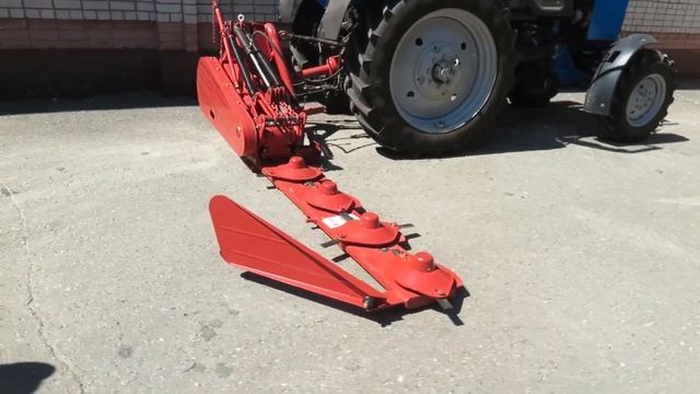 Косилка роторная навесная КРН 2,1М производства ММЗ на тракторе Беларус 82,1 смотреть онлайн