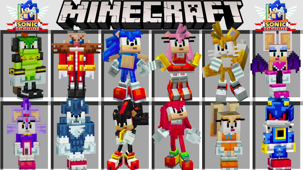 Мод на всех персонажей СОНИК в майнкрафт ! MOD in Minecraft PE SONIC THE HEDGEHOG смотреть онлайн