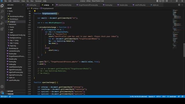 5) Develop a forgot password add-on for sign in process | eCommerce web application