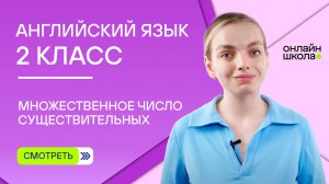 Множественное число существительных. Видеоурок 1. Английский 2 класс