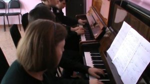 И.С. Бах. "Сицилиана". Переложение для 2-х фортепиано в 8 рук MACK WILBERG.