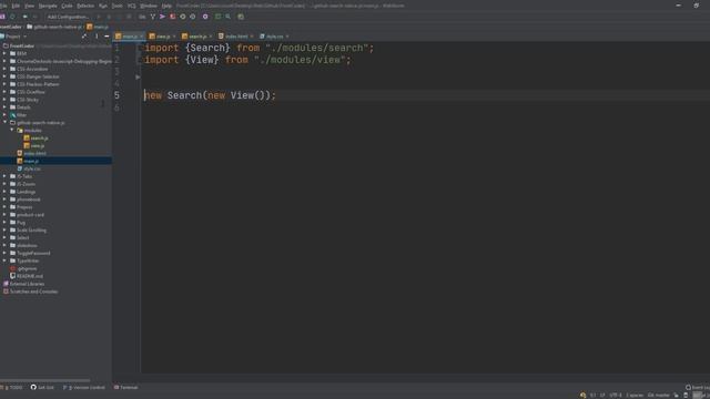 Поиск пользователей Github с помощью github API. SPA на Native JavaScript. Часть 2 смотреть онлайн