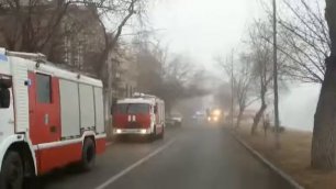 Крупный пожар на ул. Дарвина 01.02.2021
