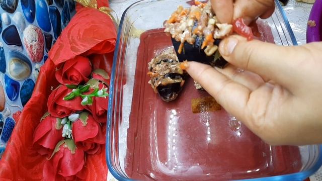 Вкусный ужин Баклажаны ёжики