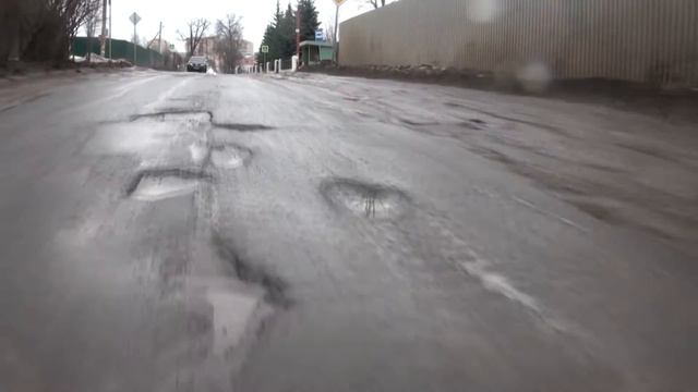 Разбитая дорога из Обнинска через Белкино на Кривское март 2017 смотреть онлайн