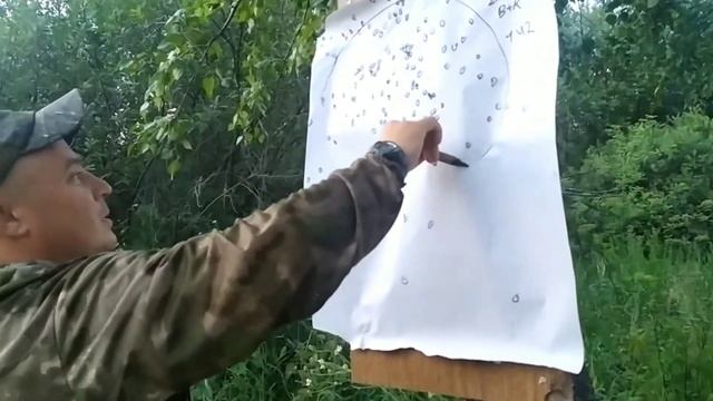 МР-153 отстрел с Progress 0.75 Дедовского патрона под звезду 2.15×32 (осеннего)на 35м, 5ки смотреть онлайн