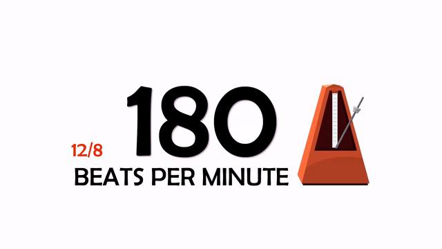 180 BPM 12/8 Metronome смотреть онлайн