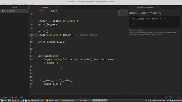 1. Логгирование в Python архитектура модуля logging
