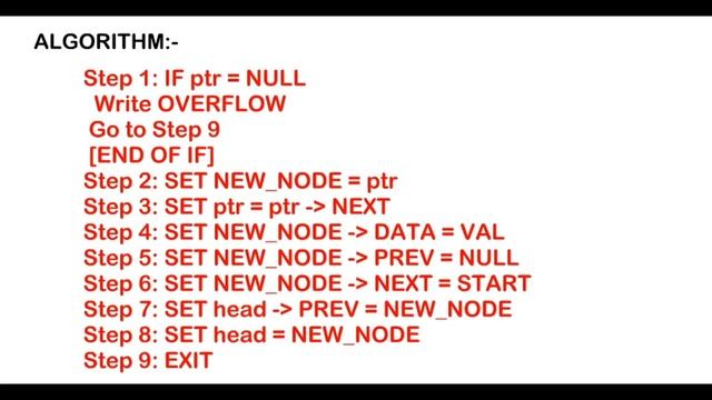 Doubly Linked List DataStructure Insert At The Start in Tamil