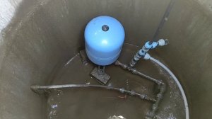 Откачка дренажа из кессона и канализации бани. грунтовые воды
