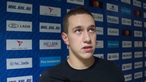 «Ладья» - «Спутник». Комментарий нападающего ХК «Ладья» Семена Журавлева