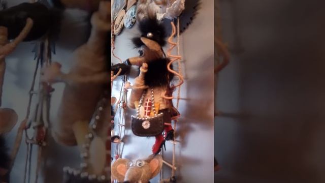 Символ 2020 года. Мышки из джута своими руками. Мышки- воришки. Идеи для творчества. смотреть онлайн