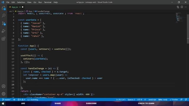 All Select Checkbox in React JS - In Hindi смотреть онлайн