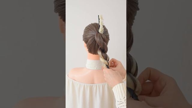 Don't miss this elegant hairstyle! #shorts #braids #hairtutorial #hair