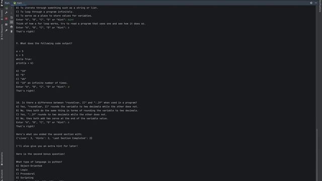 Python Quiz Game