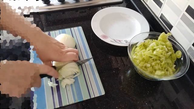 жареный салат из баклажан.#простоеда#простаяеда#готовьбыстро#