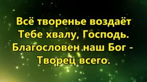 небеса Тебе поют Святый