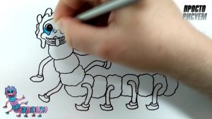 Рисуем Мопс Гусеницу, Поппи Плейтайм 2