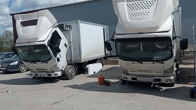 Течёт крыша автобуса/ремонт замазка швов.