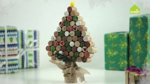 Ёлка из винных пробок