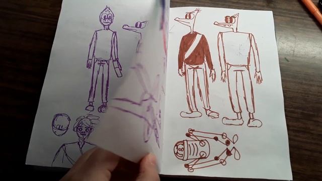 Мой скетчбук. Обзор на мой скетчбук.Красный скетчбук. Мои наброски. смотреть онлайн