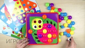 Мозаика для малышей "Веселые пуговки", Лас Играс