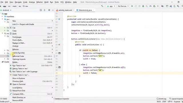 How to Create On Off Bulb in Android Studio | On Off Bulb | androidCODE