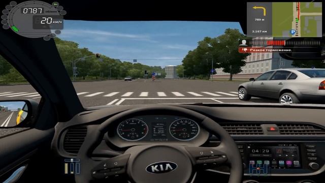 ЛАРРИ РАБОТАЕТ В ТАКСИ НА КИА РИО - CITY CAR DRIVING смотреть онлайн