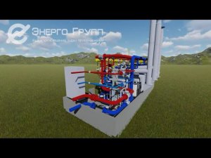 3D визуализация проекта модульной котельной