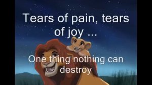 Lion King 2-We are one w/ Lyrics