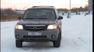 Mazda Tribute зимний дрифт