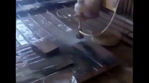 РЕЗКА НА ГИДРОРЕЗЕ! Режем тесак Григория Соколова на Гидрорезе