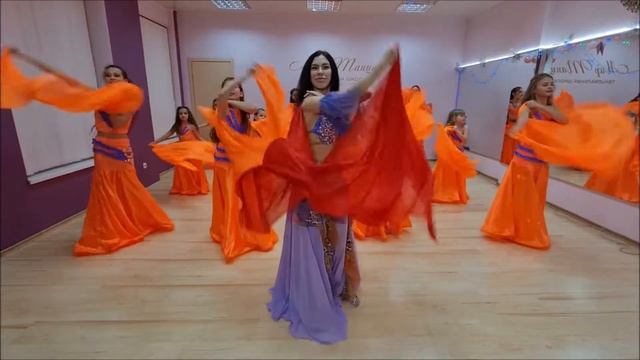 Красивый детский восточный танец! Школа восточного танца Екатерины Халезиной.