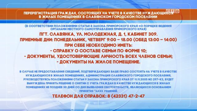 Началась перерегистрация очереди на муниципальное жильё