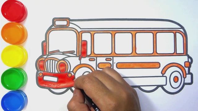 How to Draw a School Bus Easy Step by Step смотреть онлайн